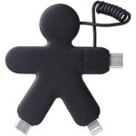 Thef - - buddy câble multi usb 4 en 1 - chargeur universel en plastique recyclé - prise usb - c, usb, ... Thef - - buddy câble multi usb 4 en 1 - chargeur universel en plastique recyclé - prise usb - c, usb, ...