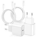 Thef - ¿ iphone 14 13 chargeur rapide 20w [apple mfi certifi], 2m usb c chargeur iphone avec ...