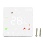 Thermostat intelligent à écran tactile, thermostat de chauffage au sol programmable pour chaudière à ... Thermostat intelligent à écran tactile, thermostat de chauffage au sol programmable pour chaudière à ...
