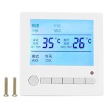 Thermostat lcd intelligent ca 220v, bobine de ventilateur, contrleur de temprature, panneau de conditionneme ...