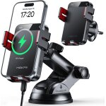 Tianyi - 15w support telephone voiture induction, [serrage automatique] rapide chargeur induction voiture, ...
