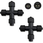 Tianyi - 2 pièces connecteur pour guirlande exterieure, connecteur electrique ip65 etanche pour led lumières ... Tianyi - 2 pièces connecteur pour guirlande exterieure, connecteur electrique ip65 etanche pour led lumières ...
