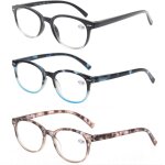 Tianyi - lot de 3 lunettes de lecture femmes, lunettes de vue branches a ressort, leger comfort vision ...