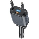 Tianyi - 4 en 1 chargeur voiture a charge rapide 80w avec type - c câble rétractable pour iphone 16 série ... Tianyi - 4 en 1 chargeur voiture a charge rapide 80w avec type - c câble rétractable pour iphone 16 série ...