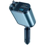 Tianyi - allume cigare usb c, retractable chargeur voiture 87w, 4 en 1 adaptateur prise 12v, voyage accessoire ...