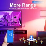 Tianyi - ampoule connecte bluetooth mesh e14 c37 6w 580lm, smart life ampoule rgb + cct (2700k - 6500k) ...