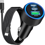 Tianyi - ¿certifi apple mfichargeur de voiture iphone 16 charge rapide, 3port 67w usb - c / usb - ...