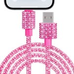 Tianyi - cable pour iphone 1. 2m 66w chargeur iphone cble iphone usb charge rapide bling diamants iphone ...
