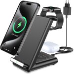 Tianyi - chargeur induction 3 en 1, chargeur sans fil pour iphone 17 16 pro max / 17 air / 16e, pour ...