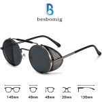 Tianyi - polarisées lunettes de soleil homme femme rétro - steampunk ronde cercle uv400 protection vintage ... Tianyi - polarisées lunettes de soleil homme femme rétro - steampunk ronde cercle uv400 protection vintage ...