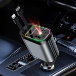 Tianyi - retractable chargeur voiture allume cigare usb c chargeur de voiture 4 en 1 a charge ultra rapide ... Tianyi - retractable chargeur voiture allume cigare usb c chargeur de voiture 4 en 1 a charge ultra rapide ...