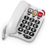 Tlp - comfort numbers 2 ¿ tlphone fixe senior avec grandes touches, 3 mmoires directes avec photo, ...