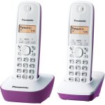 Tlp - kx - tg1612frf tlphone duo sans fil dect sans rpondeur pourpre [version franaise]