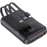 Tlp - power bank 10000mah pd 22, 5w qc4. 0 charge rapide sorties usb c avec cbles de charge rapide intgrs ...