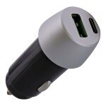 Tnb cacsilver2 - chargeur allume - cigare 1xusb - a et 1xtype - c 38w