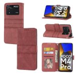 Tongez etui pour xiaomi poco m4 pro 4g fermeture magn�tique protection antichoc etui portefeuille bicelle ...