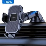Topk support de tlphone de voiture support par gravit pour iphone xiaomi samsung support mobile de ...