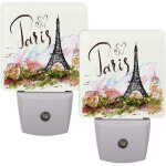Tour eiffel doodle veilleuses avec capteur intelligent led veilleuse pour chambre couloir escaliers econome ...