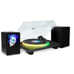 Tourne disque 33 / 45 / 78 tours bluetooth, plateau lumineux led - big ben partybttdlight, enceintes ... Tourne disque 33 / 45 / 78 tours bluetooth, plateau lumineux led - big ben partybttdlight, enceintes ...