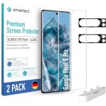 Tpu protecteur d'ecran [2 + 2 pi�ces] pour google pixel 8 pro, ecran + cam�ra, couvre tout l'ecran, installati ...