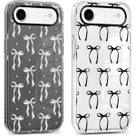 Trahoo - 2 pi�ces coque pour iphone air / iphone 17 air 6, 5 , transparente etui avec aesthetic motif ...