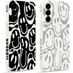 Trahoo - 2 pices coque pour samsung galaxy a56 6, 7 , etui avec visage souriant joyeux mignon amusante ...