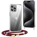 Trahoo - coque avec cordon pour iphone 15 pro 6, 1'', coque avec collier ajustable, [antichoc] [anti ...