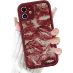 Trahoo - coque pour iphone 12 6, 1 , aesthetic l�vre motif etui filles femmes case, mince silicone souple ...