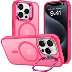 Trahoo - coque pour iphone 15 pro avec b�quille, compatible avec magsafe, etui de t�l�phone avec cam�ra ...