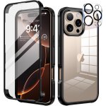 Trahoo - coque pour iphone 16 pro 6, 3 pouces, antichoc housse avec [verre tremp et camra protecteur] ...