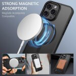 Trahoo - coque magntique pour iphone 16 pro max, compatible avec magsafe, [support invisible intgre] ...