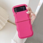 Trahoo - coque pour samsung galaxy z flip 3 / 4 5g, housse de protection wave frame etui en ultra l�ger ...