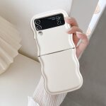Trahoo - coque pour samsung galaxy z flip 3 / 4 5g, housse de protection wave frame etui en ultra lger ...