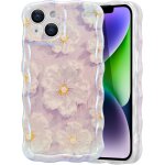 Trahoo - coque de t�l�phone pour iphone 13, color� vintage peinture � l'huile fleur cas brillant flower ...