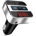 Transmetteur fm bluetooth voiture, emetteur fm voiture, chargeur allume - cigares, adaptateur bluetooth ...