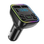 Transmetteur fm bluetooth pour voiture, lecteur mp3 mains libres, chargeur rapide, prise allume - cigare ...