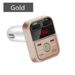 Transmetteur fm sans fil pour voiture, kit de voiture, lecteur mp3 bluetooth - 5. 0, double usb, chargeur ...