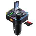 Transmetteur fm usb pour voiture, chargeur allume - cigare avec multi - ports, power cave, electronique ... Transmetteur fm usb pour voiture, chargeur allume - cigare avec multi - ports, power cave, electronique ...