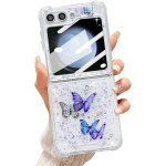 Transparent coque pour samsung z flip 7 fe / z flip 6 / z flip 5 5g, silicone etui en ultra lger et ...