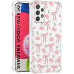 Transparente coque pour samsung galaxy a52 4g / a52 5g / a52s 5g, noeud papillon cerise aesthetic motif ...