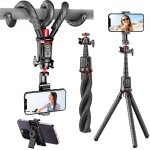 Trépied perche a selfie sans fil pour support de téléphone portable, vis 1 / 4 perfeclight, télécommande ... Trépied perche a selfie sans fil pour support de téléphone portable, vis 1 / 4 perfeclight, télécommande ...