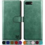 Trkk - etui coque pour iphone 7 plus / 8 plus 5, 5 pouces [rfid blocage] [magntique protection] fentes ...