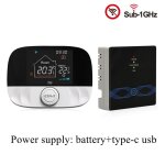 Tuya wifi rf433 thermostat intelligent sans fil, thermostat et rcepteur pour chauffe - eau  gaz, prise ...