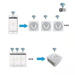 Tuya zigbee 16a mini interrupteur d'�clairage intelligent bricolage disjoncteur de t�l�commande a 2 voies ...