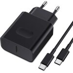 Twq - 45w chargeur usb c secteur charge rapide pour samsung galaxy s25 / s24 / s23 / s22 / s21 ultra ...