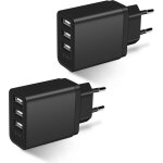 Twq - chargeur usb a 3 ports (2 pcs) , prise usb multiple 15, 5w, embout adaptateur secteur 5v3, 1a, ...