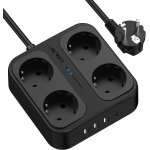 Twq - multiprise parasurtenseurs usb 4 prises avec 3 ports usb a + 1 ports usb c chargeur (5v3, 4a) multiprise ... Twq - multiprise parasurtenseurs usb 4 prises avec 3 ports usb a + 1 ports usb c chargeur (5v3, 4a) multiprise ...
