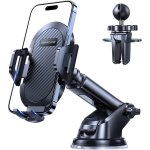 Twq - support tlphone voiture[2025 ventouse puissante & clip militaire] porte telephone voiture adapt ...