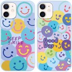 Tye - 2 pièces coque pour iphone 12 mini 5, 4 , ultra fine souple silicone tpu avec motif happy face ... Tye - 2 pièces coque pour iphone 12 mini 5, 4 , ultra fine souple silicone tpu avec motif happy face ...