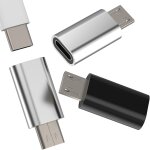 Tye - adaptateur usb c vers micro usb mle (lot de 3) connecteur cble type c femelle convertisseur prise ...